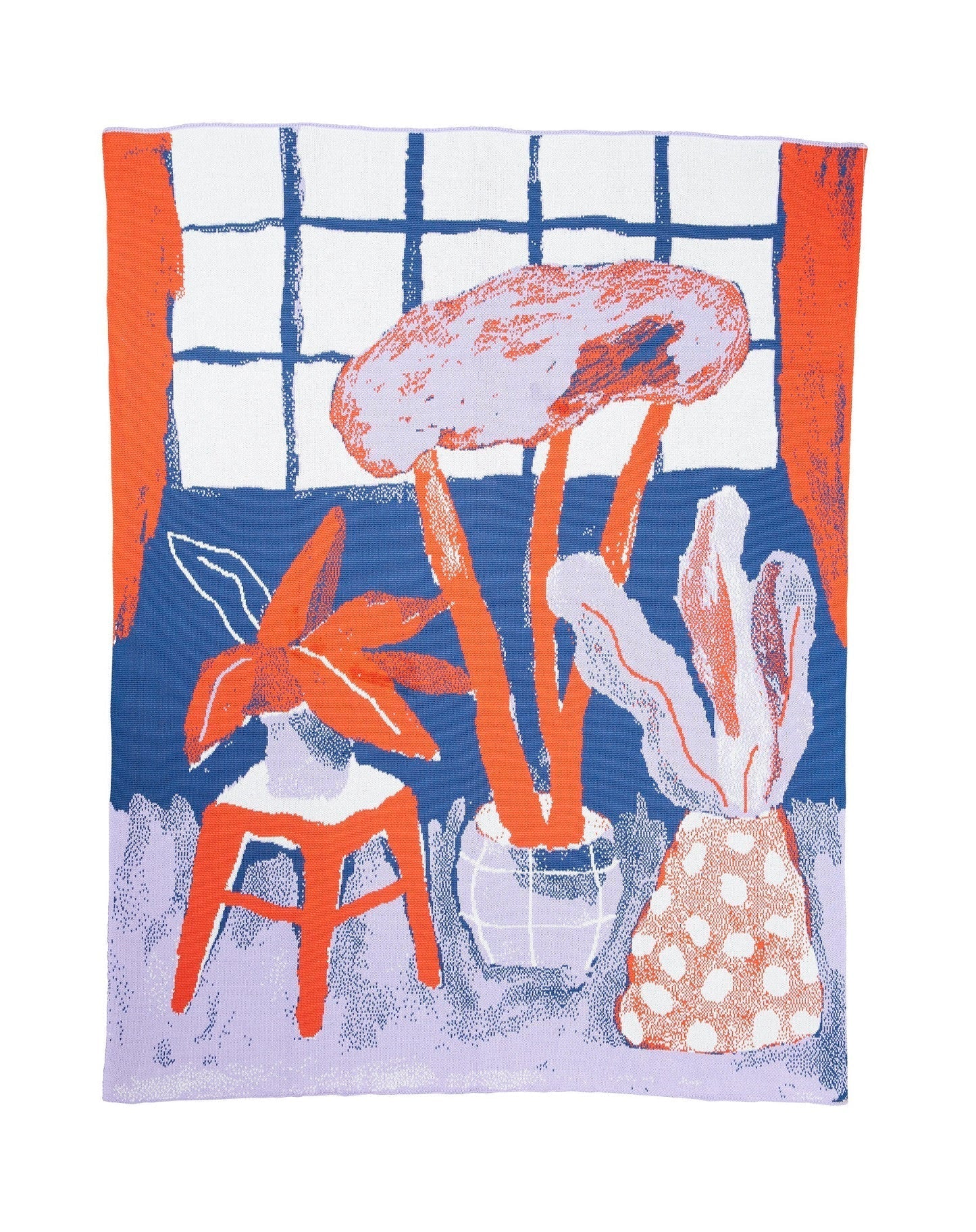 House Plants Throw Blanket - Biquette