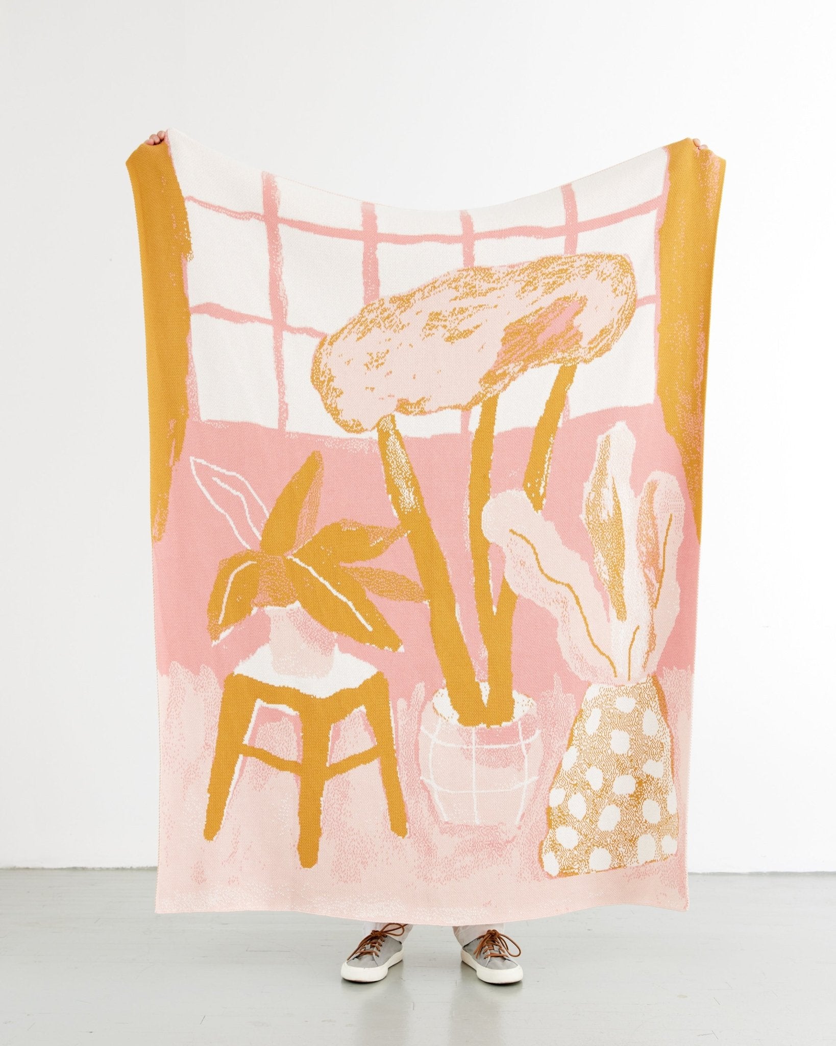 House Plants Throw Blanket - Biquette