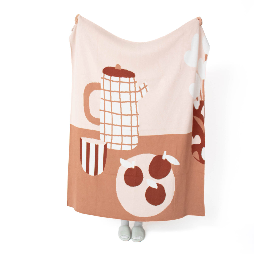 Breakfast Knit Blanket