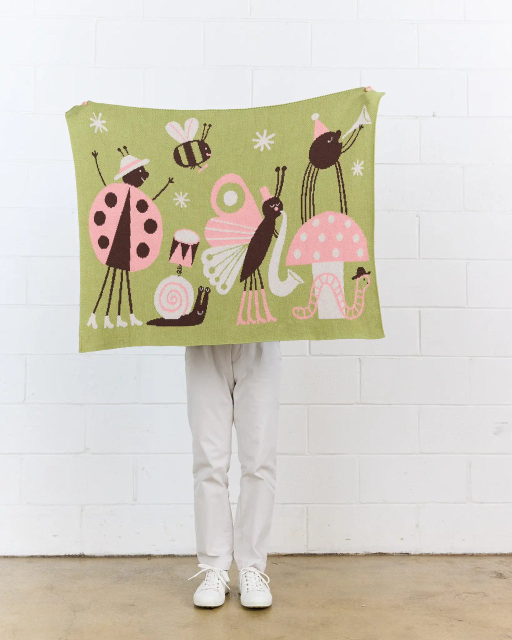 Bug Band Knit Mini Blanket - Biquette