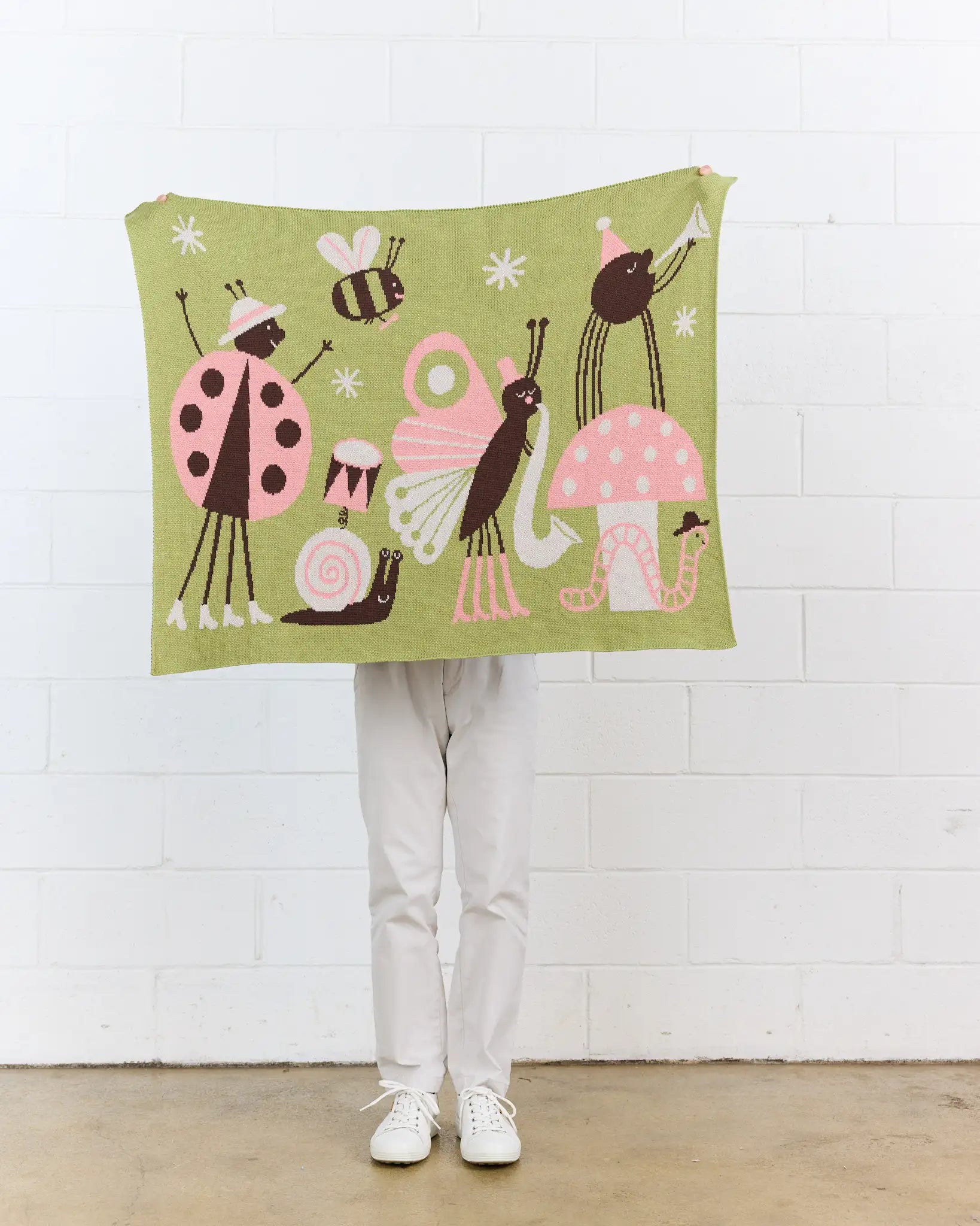 Bug Band Knit Mini Blanket - Biquette