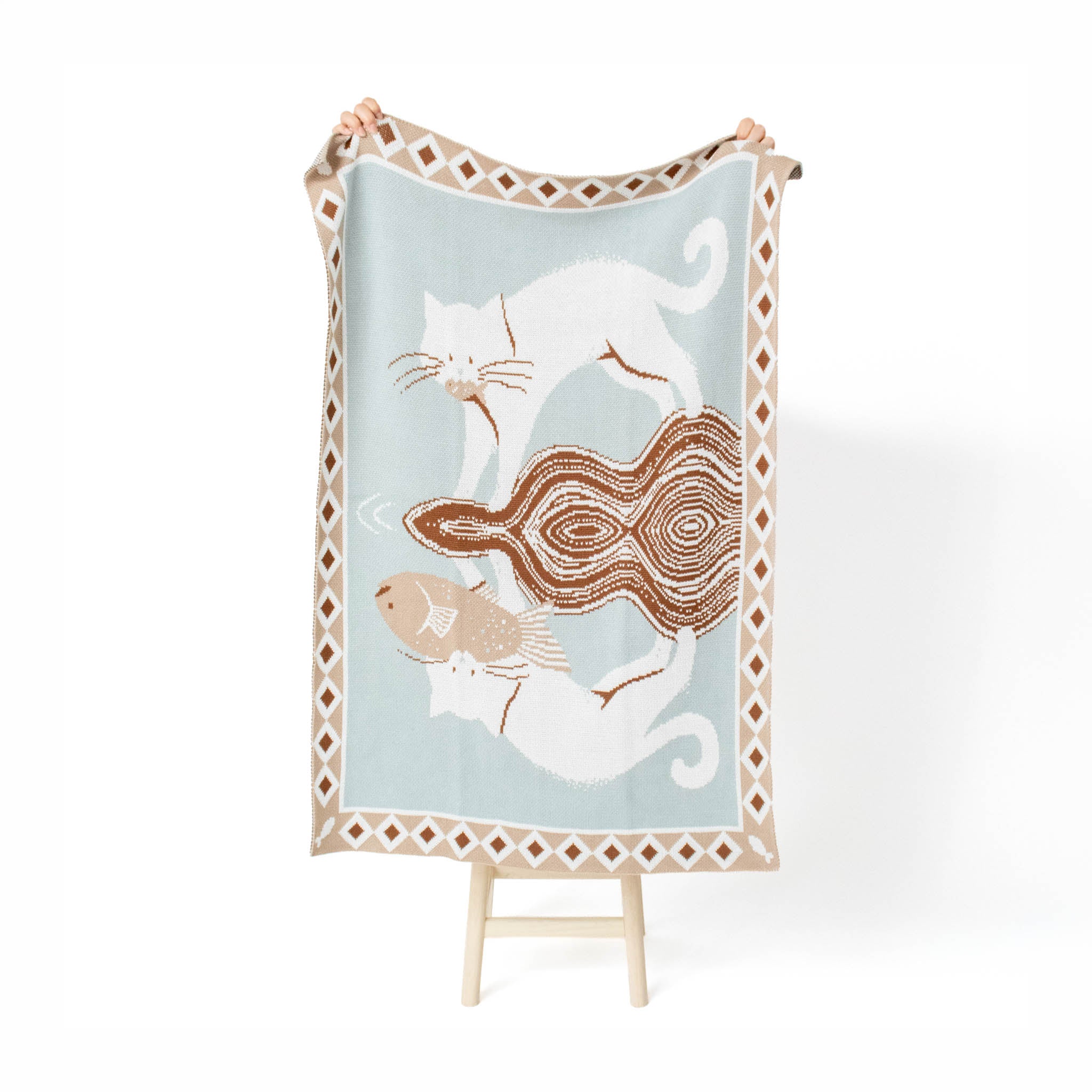 Catch of the Day Knit Mini Blanket
