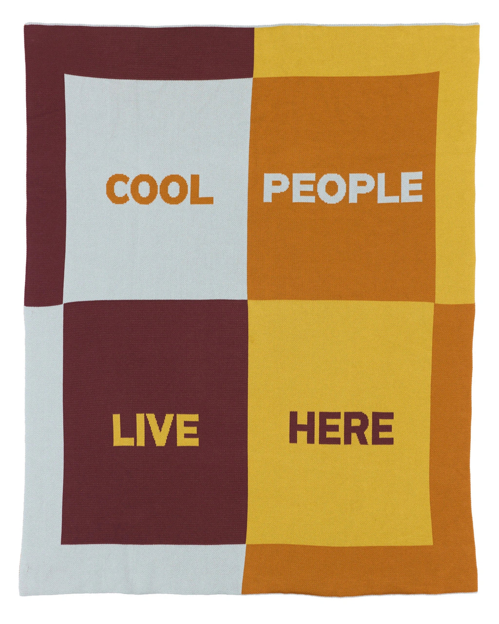 Cool People Live Here - Throw Blanket - Biquette