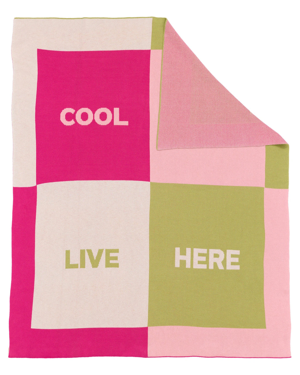 Cool People Live Here - Throw Blanket - Biquette