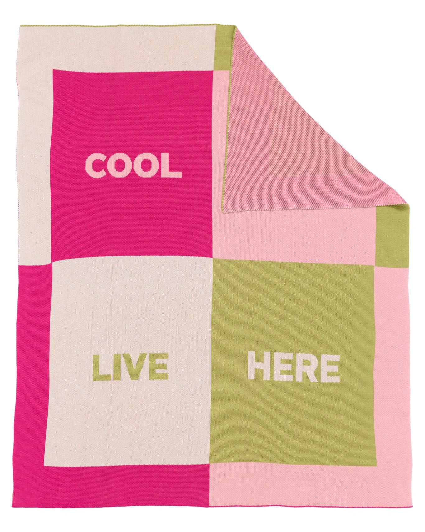 Cool People Live Here - Throw Blanket - Biquette