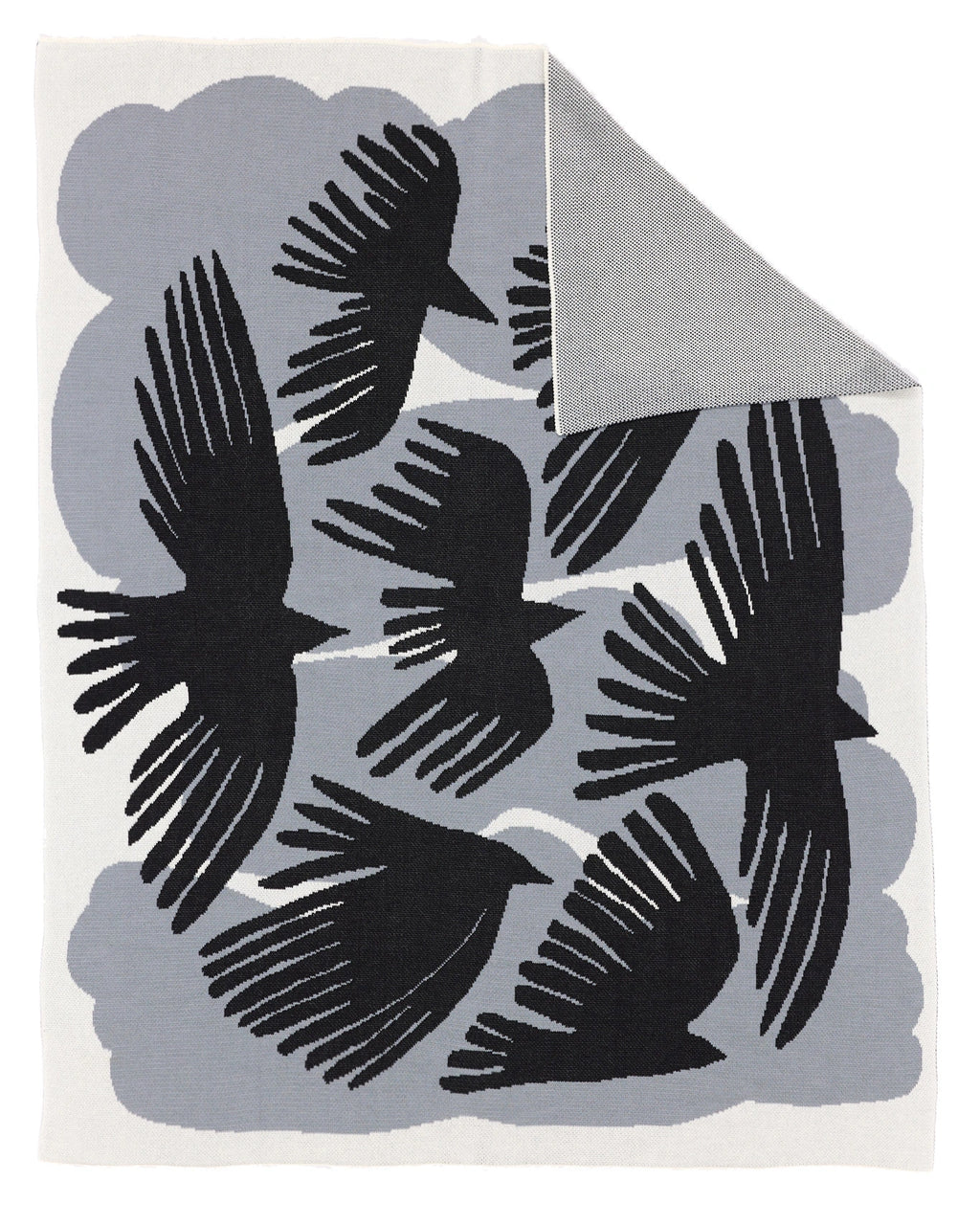 Crows - Throw Blanket - Biquette