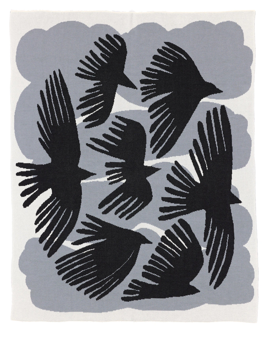 Crows - Throw Blanket - Biquette