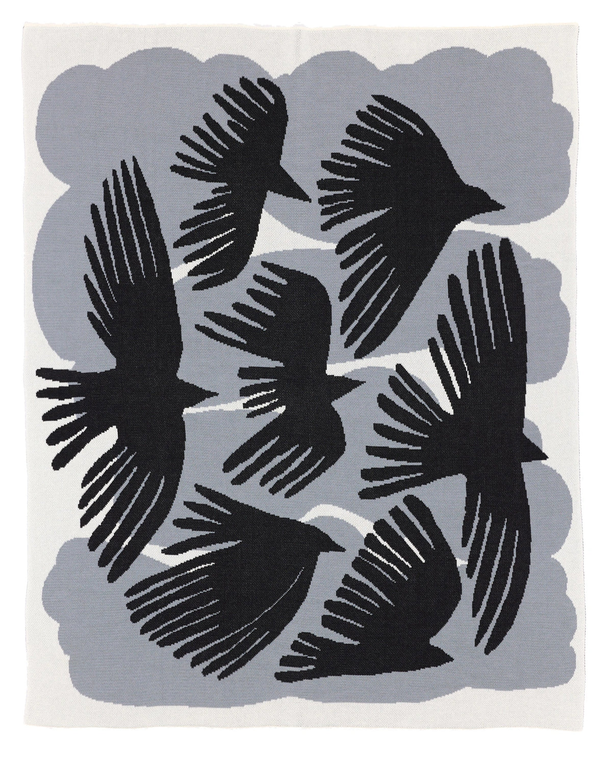 Crows Knit Blanket