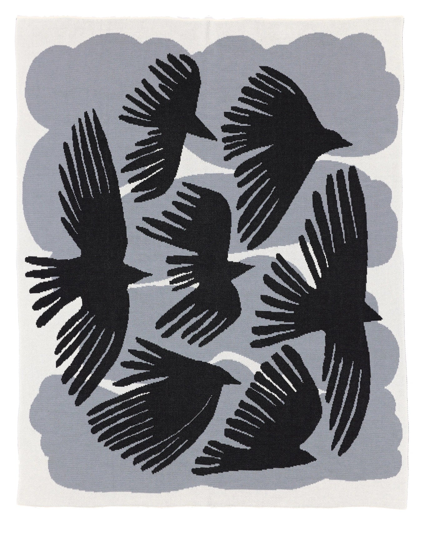 Crows - Throw Blanket - Biquette