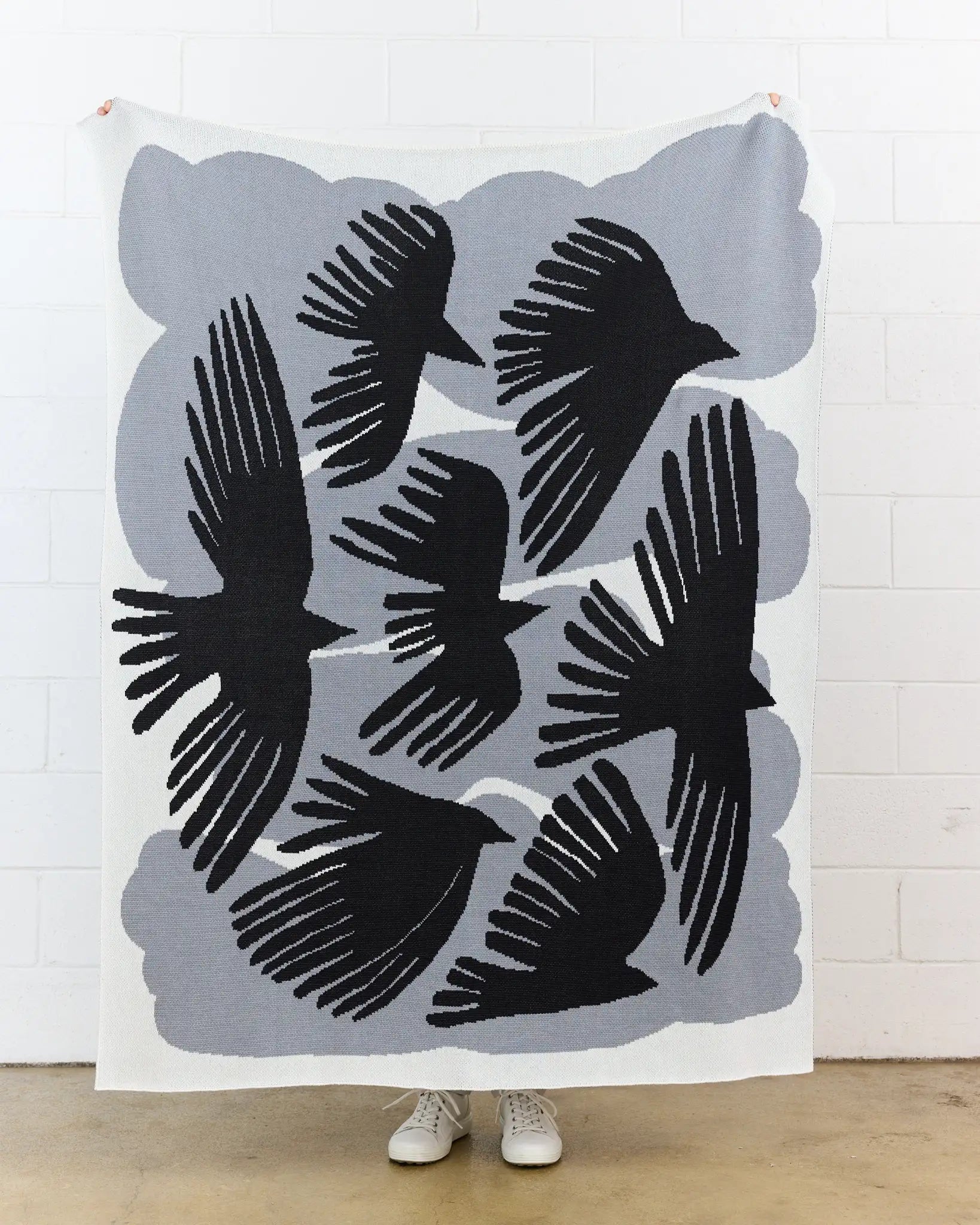 Crows - Throw Blanket - Biquette