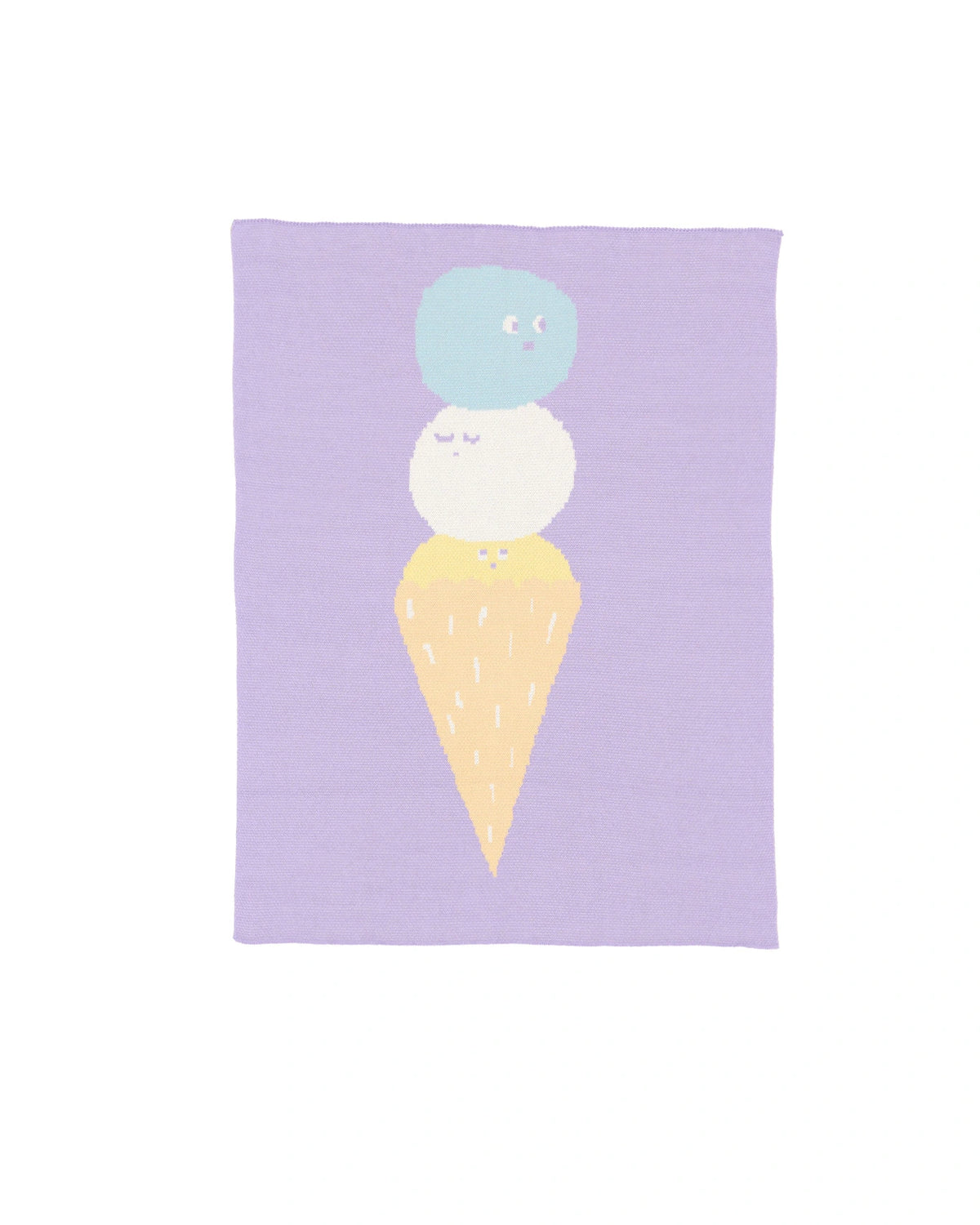 Ice Cream Knit Mini Blanket