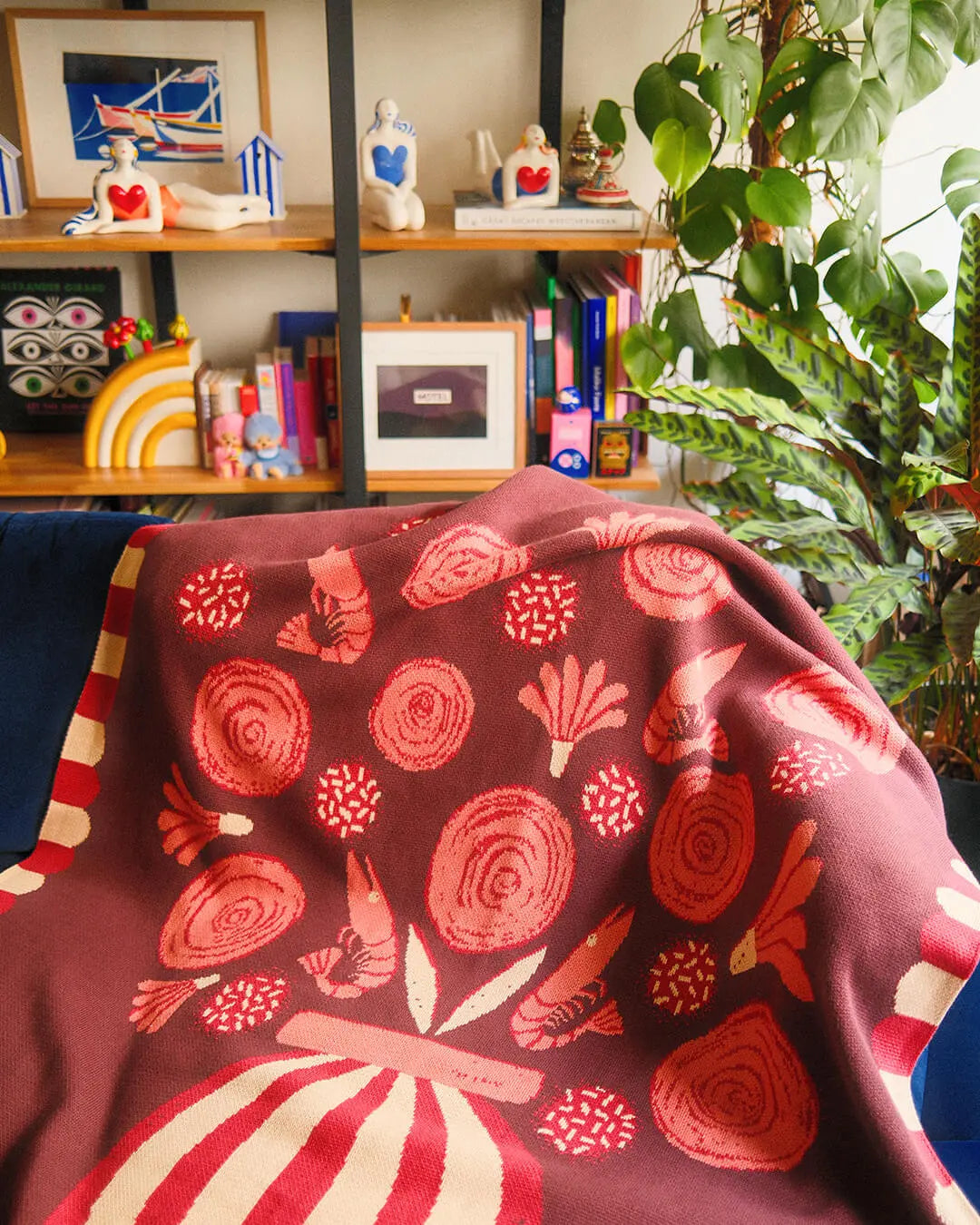 Le Bouquet Knit Blanket