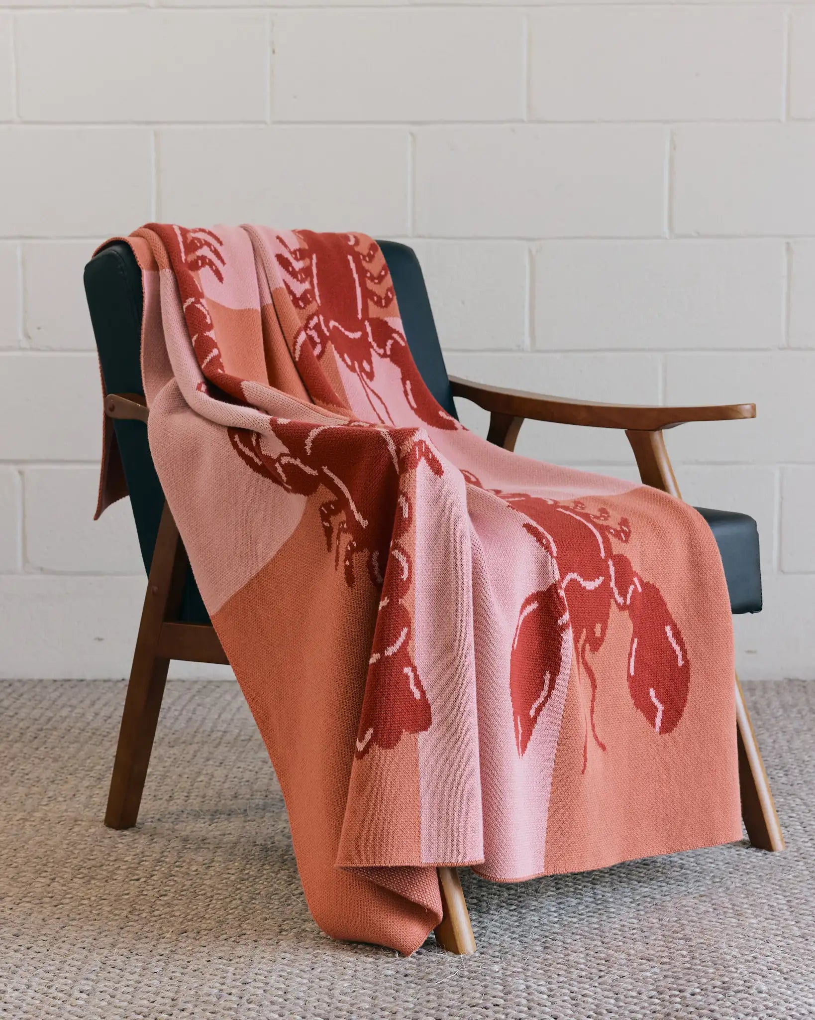 Lobster Tile - Throw Blanket - Biquette