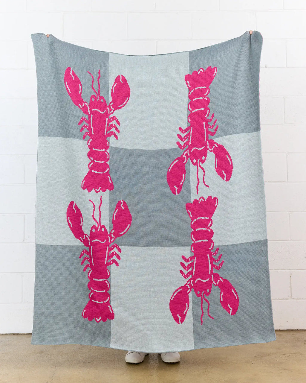 Lobster Tile - Throw Blanket - Biquette