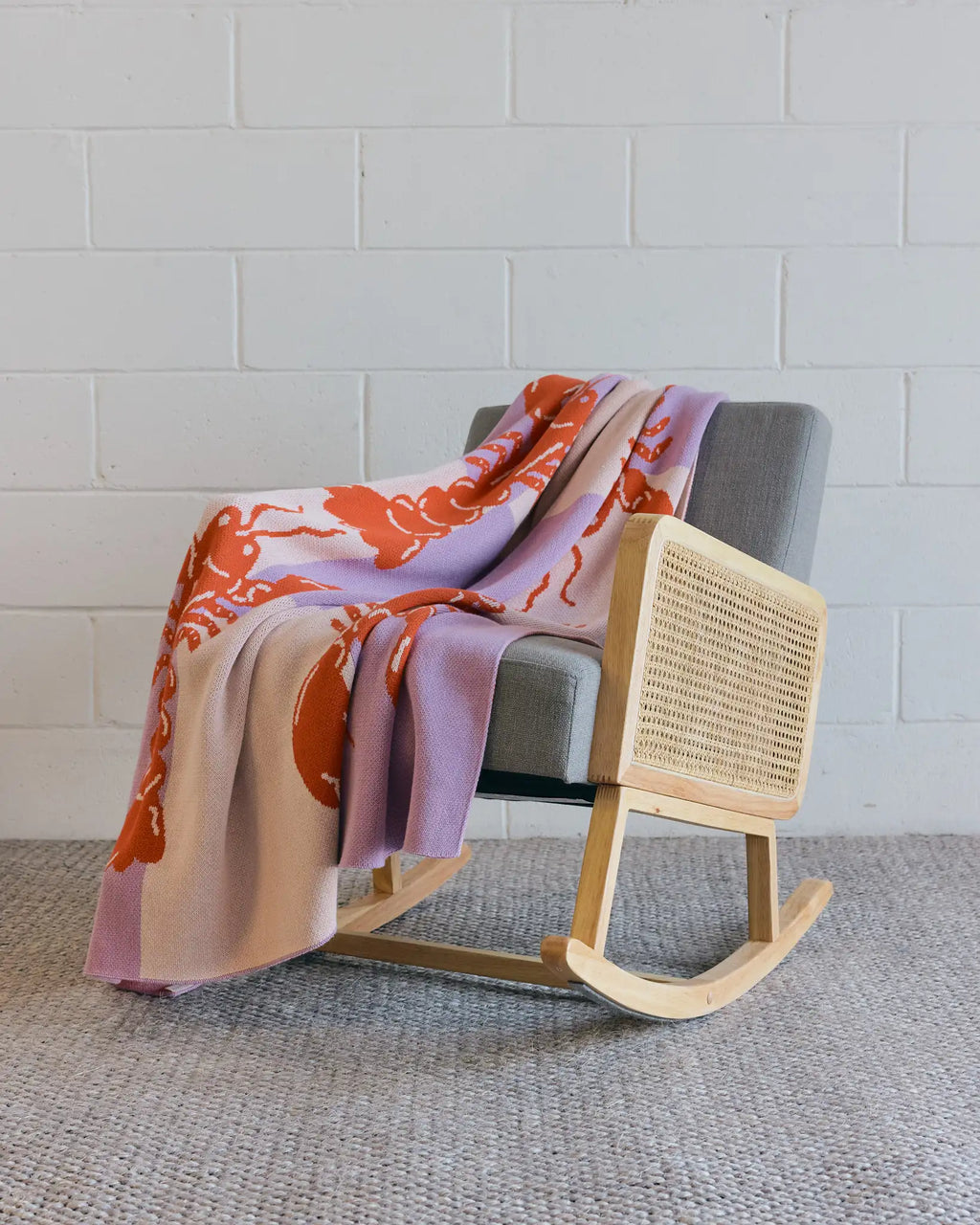 Lobster Tile - Throw Blanket - Biquette