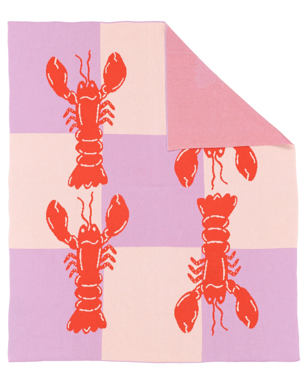Lobster Tile - Throw Blanket - Biquette