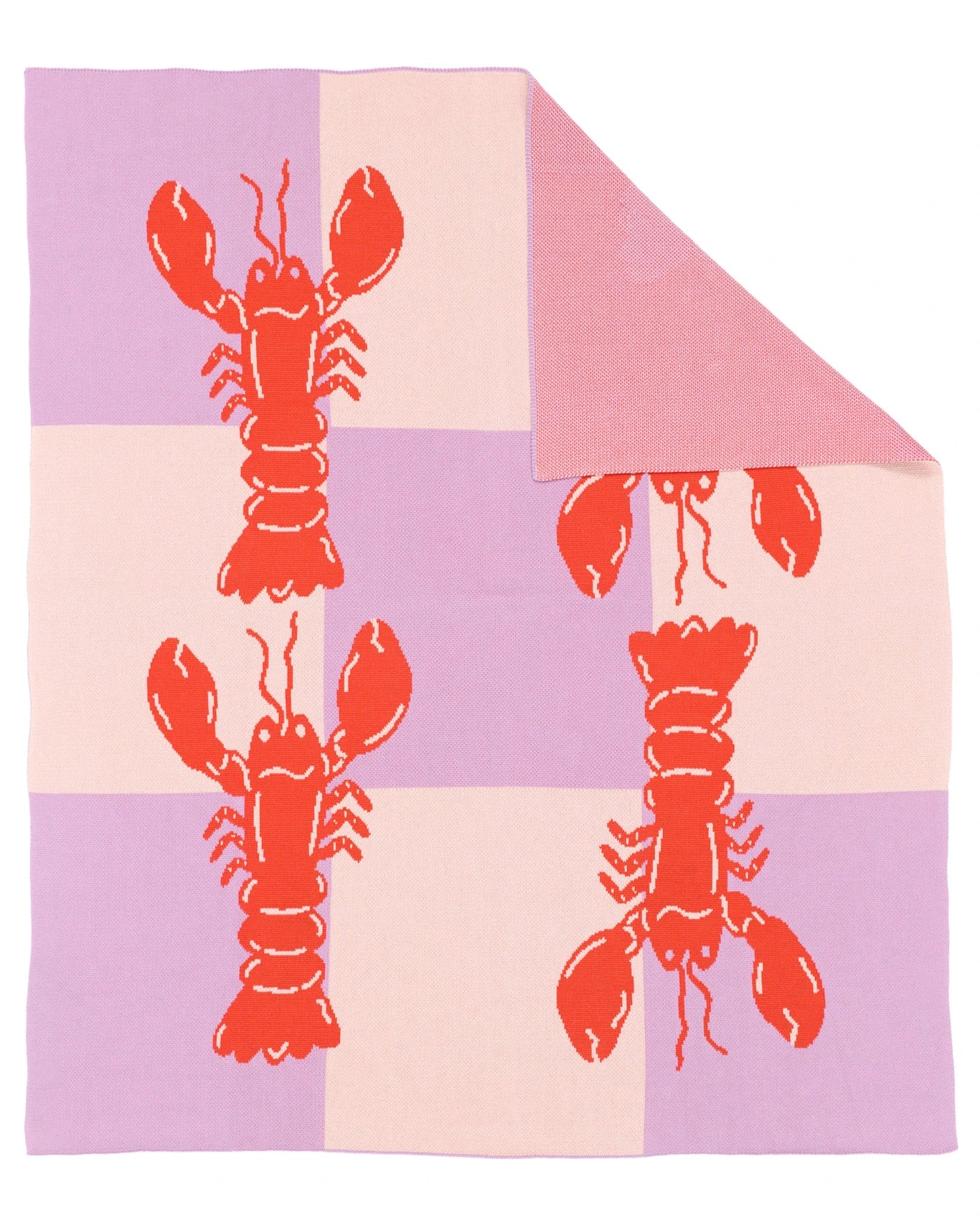 Lobster Tile - Throw Blanket - Biquette