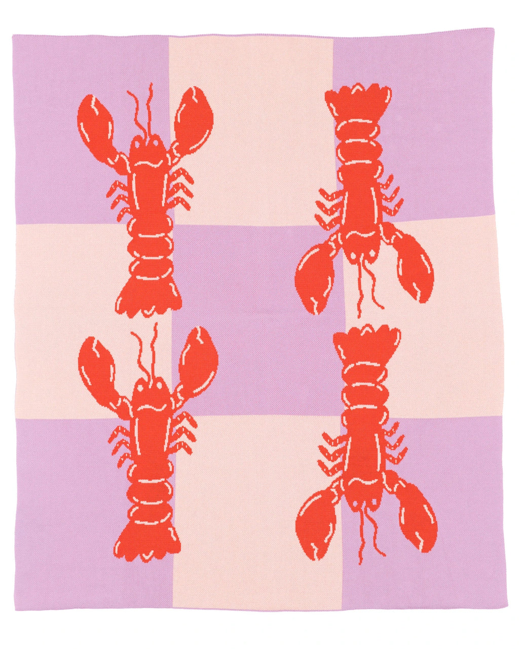 Lobster Tile - Throw Blanket - Biquette
