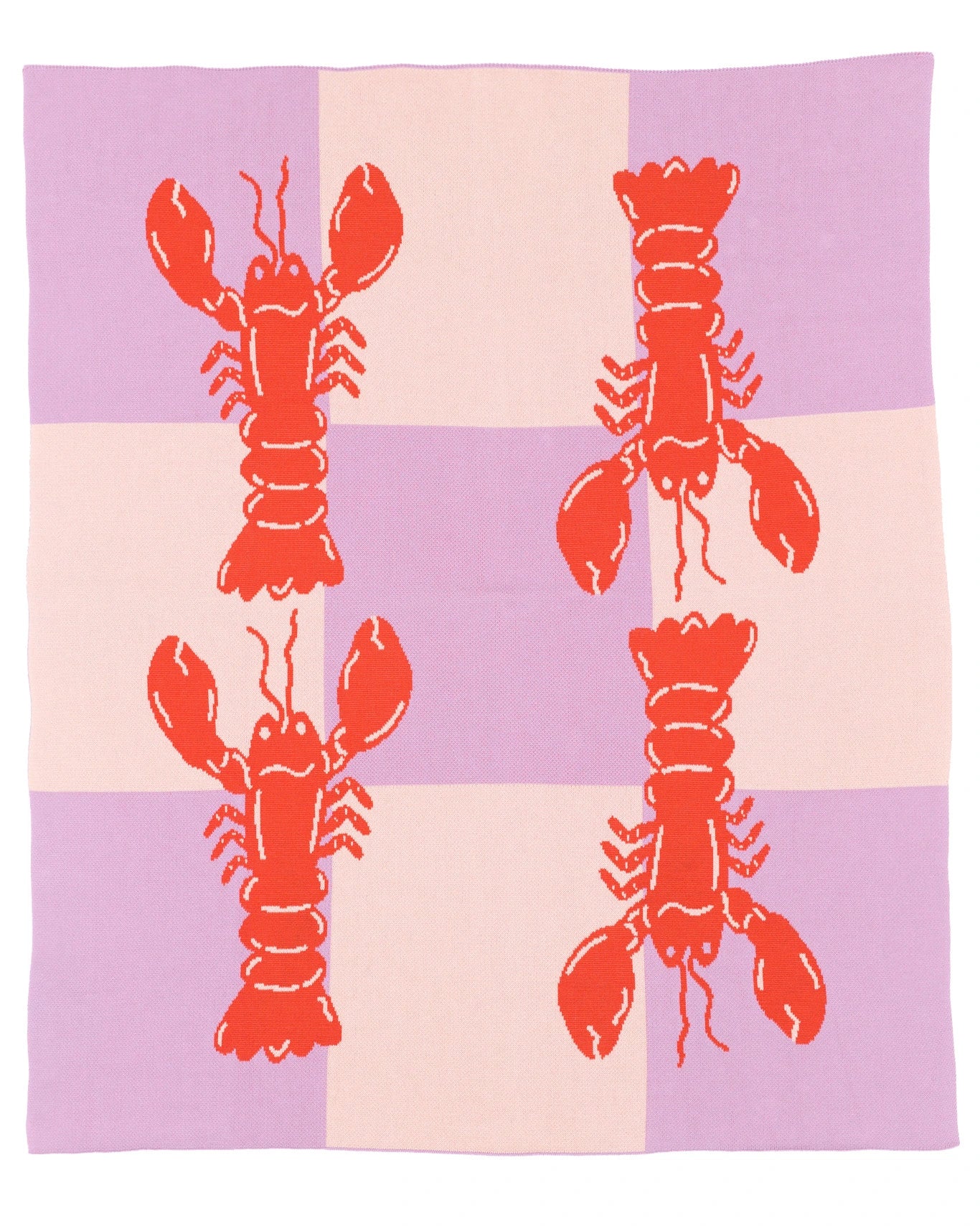 Lobster Tile - Throw Blanket - Biquette