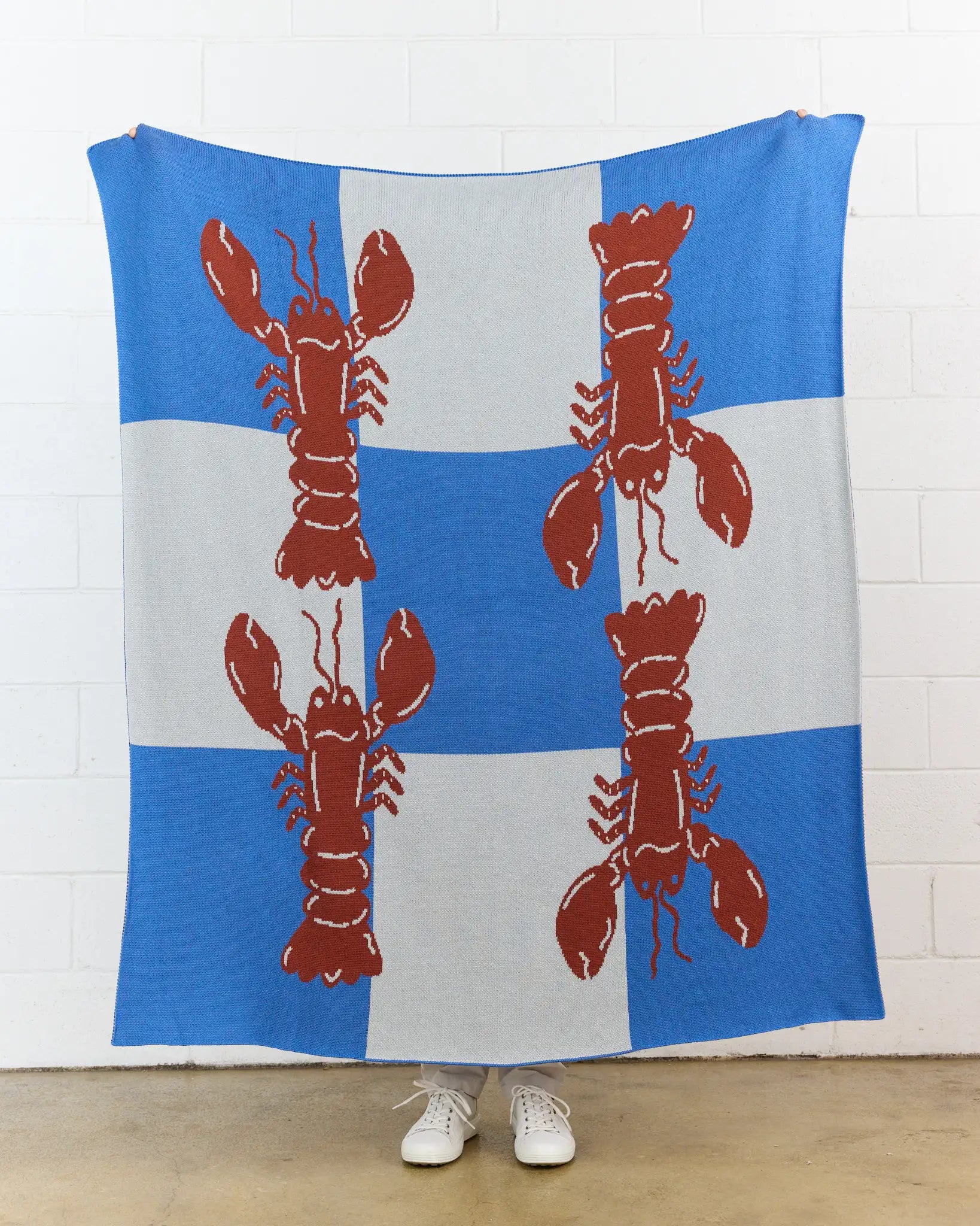 Lobster Tile - Throw Blanket - Biquette