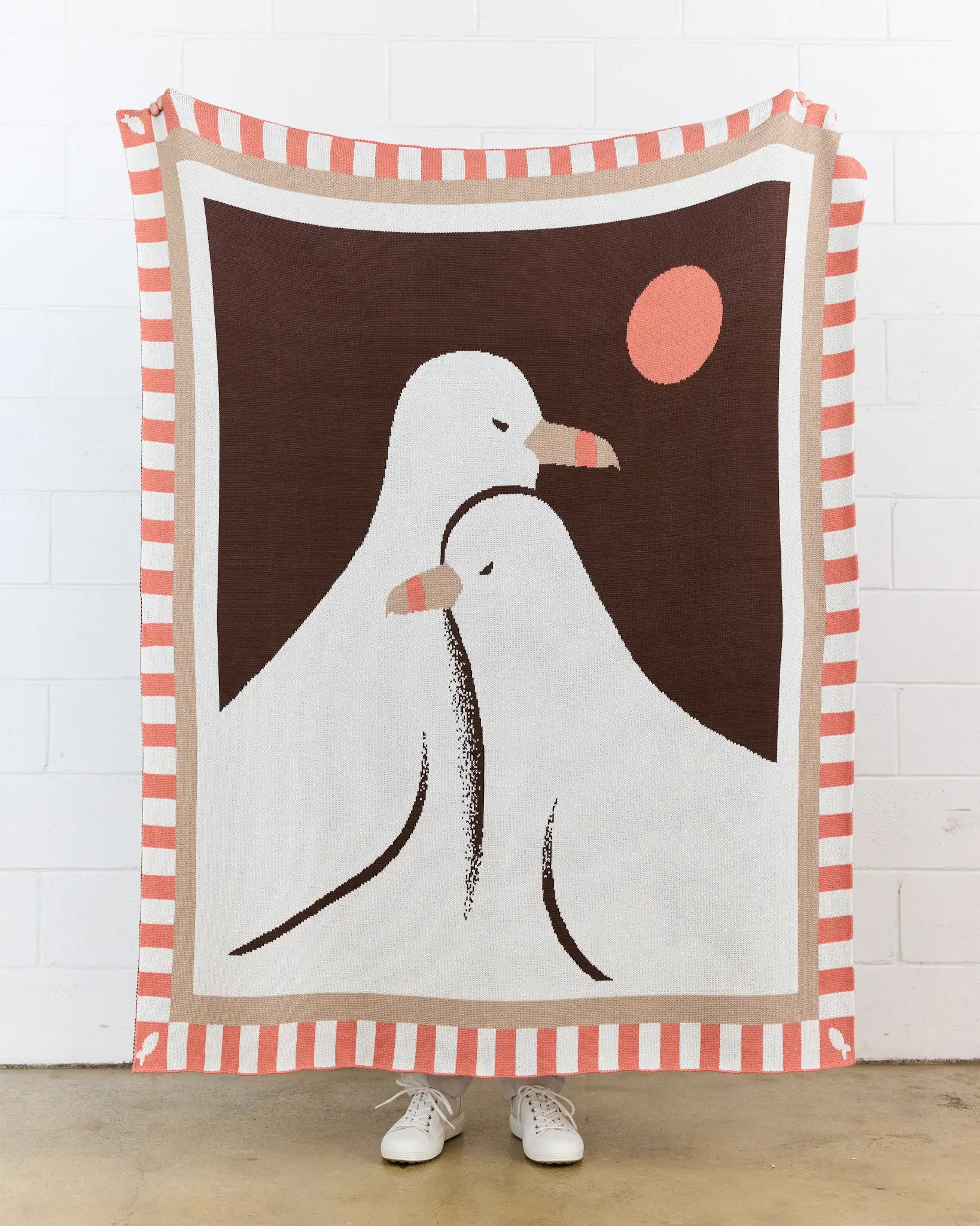 Lovebirds - Throw Blanket - Biquette