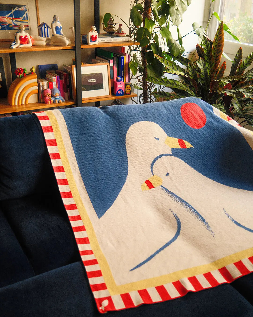 Lovebirds Knit Blanket