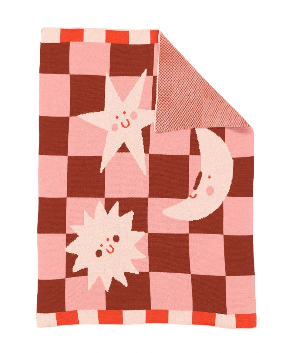 Moon + Stars - Baby & Kid's Blanket - Biquette