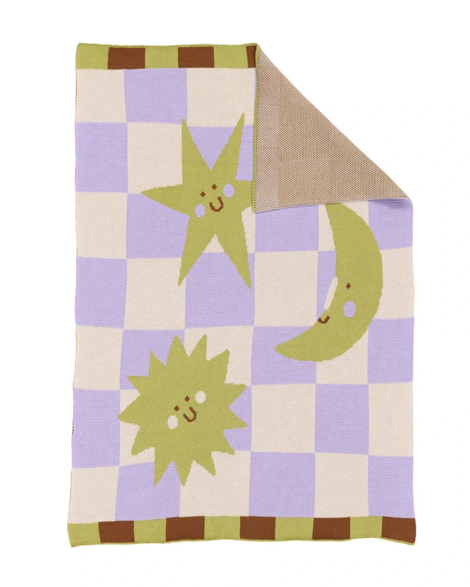 Moon + Stars - Baby & Kid's Blanket - Biquette