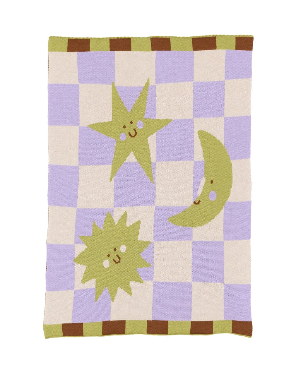Moon + Stars Knit Mini Blanket