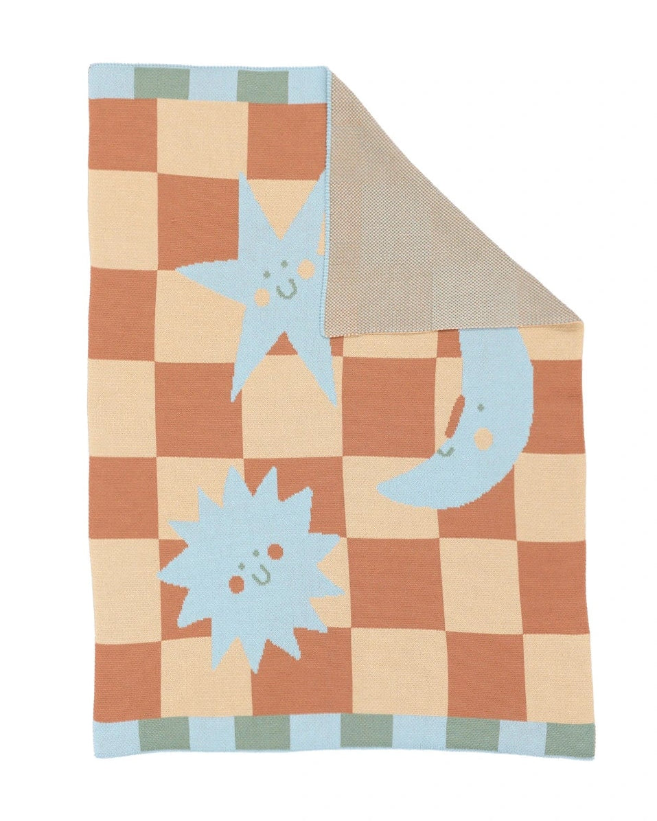 Moon + Stars - Baby & Kid's Blanket - Biquette