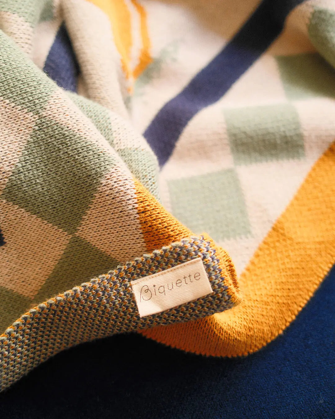 Un Beau Poisson Knit Blanket