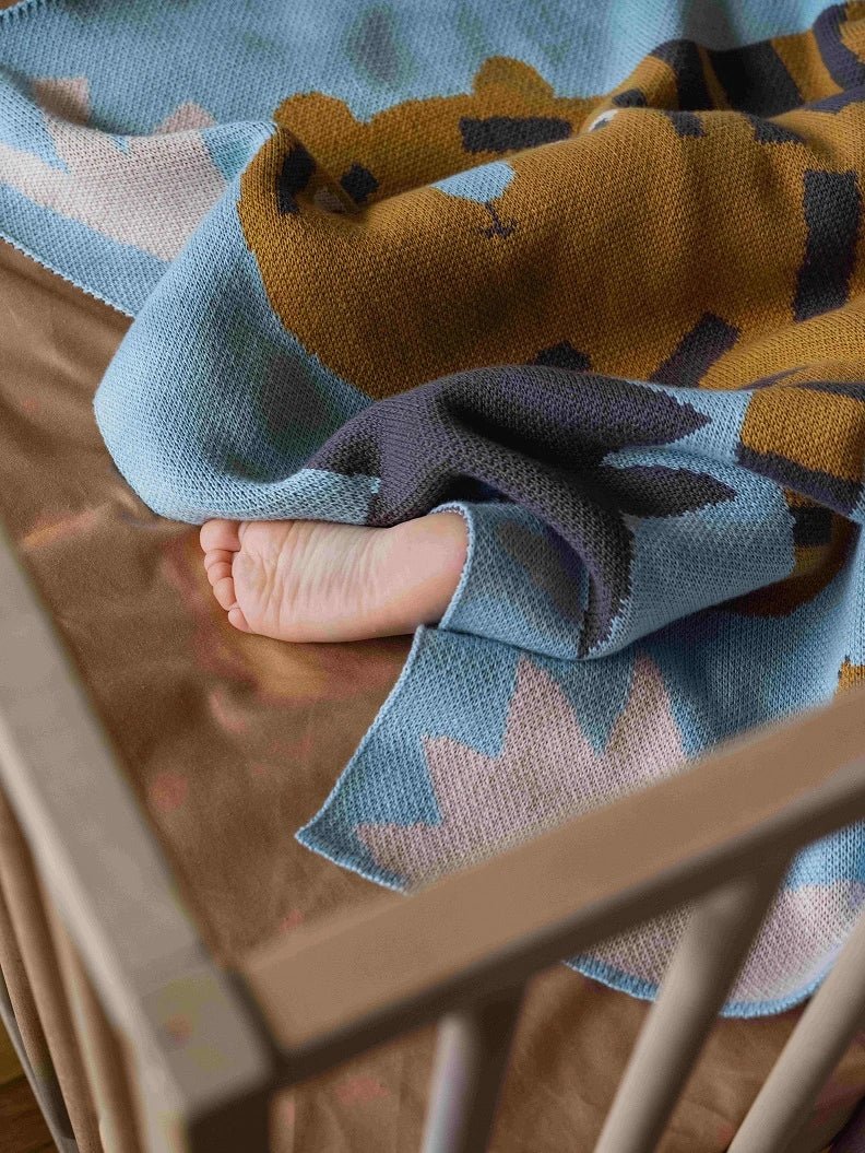 Surprised Tiger Baby Blanket - Biquette