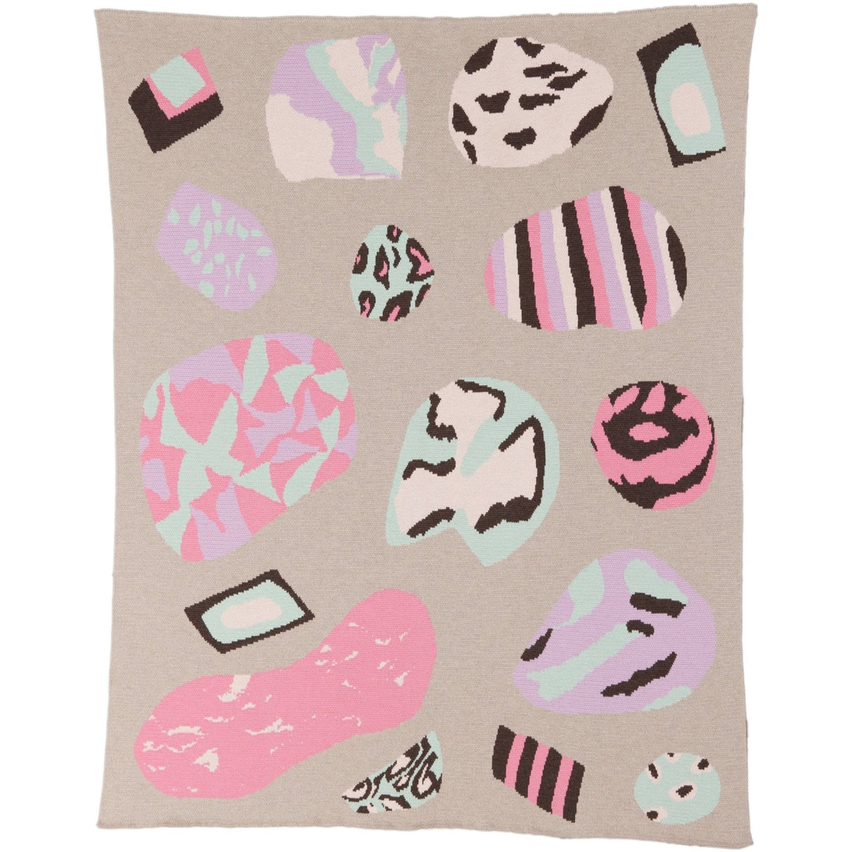 Ceramicism Merino Wool Knit Throw Blanket