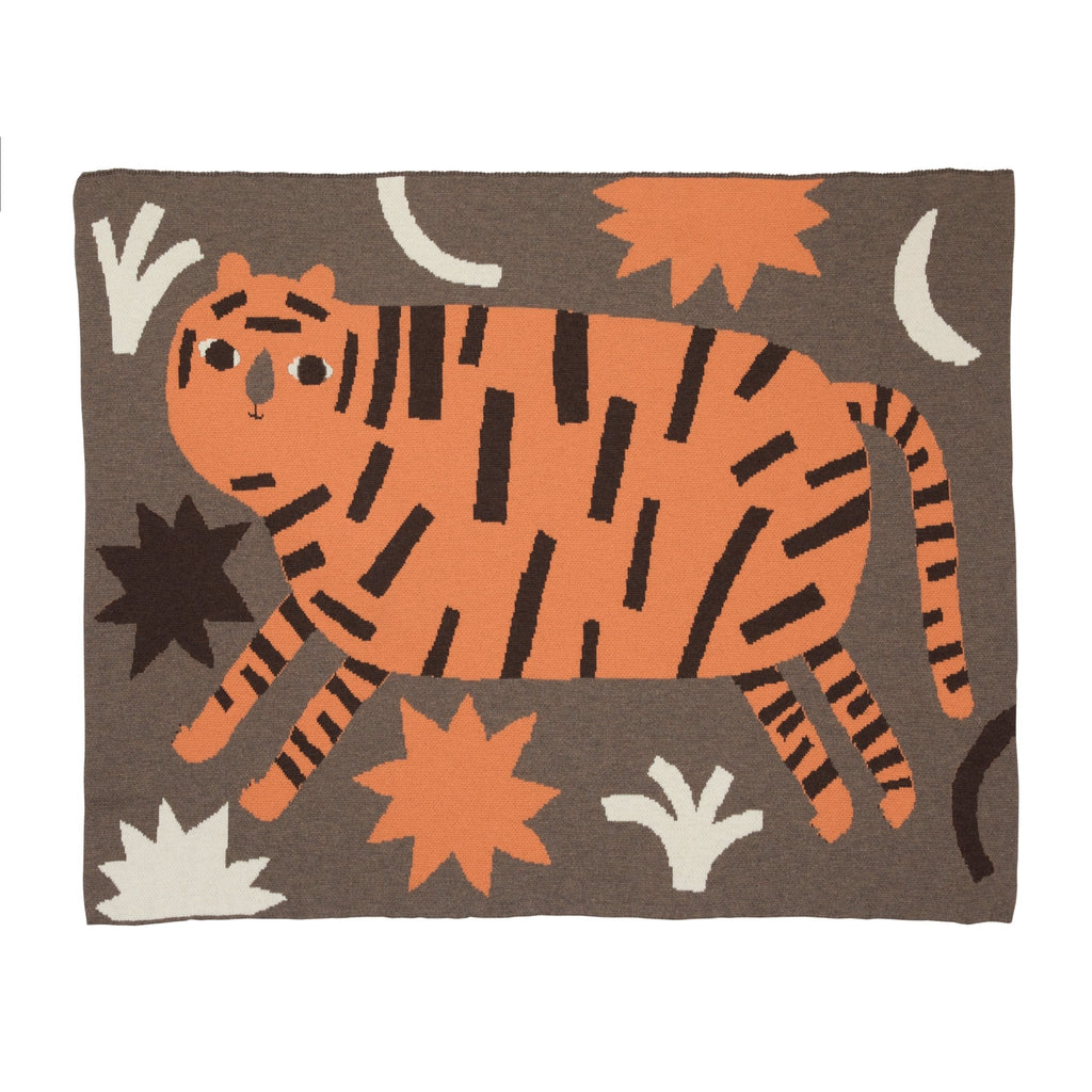 Surprised Tiger Baby Blanket - Biquette