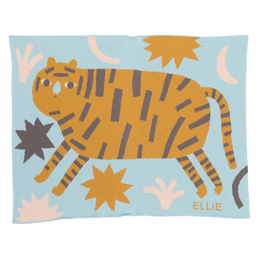 Surprised Tiger Baby Blanket - Biquette