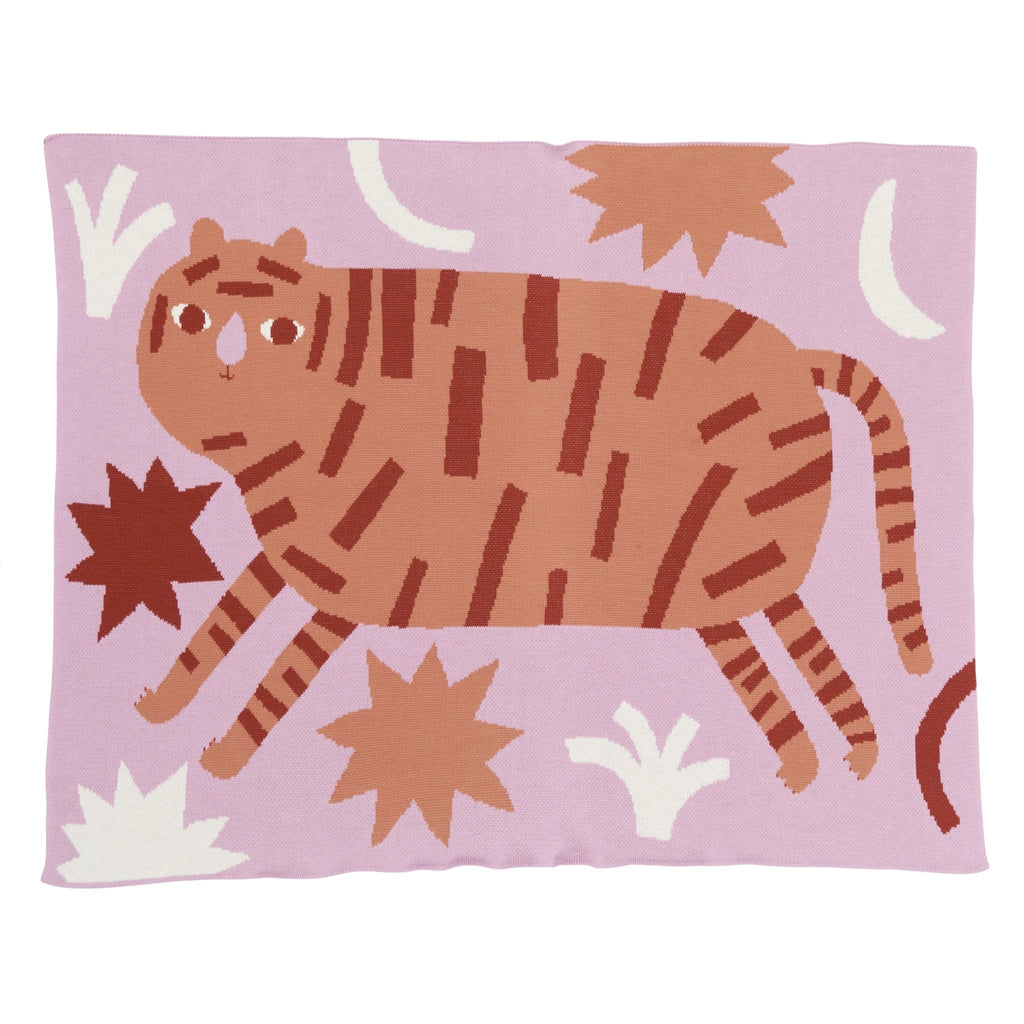 Surprised Tiger Baby Blanket - Biquette