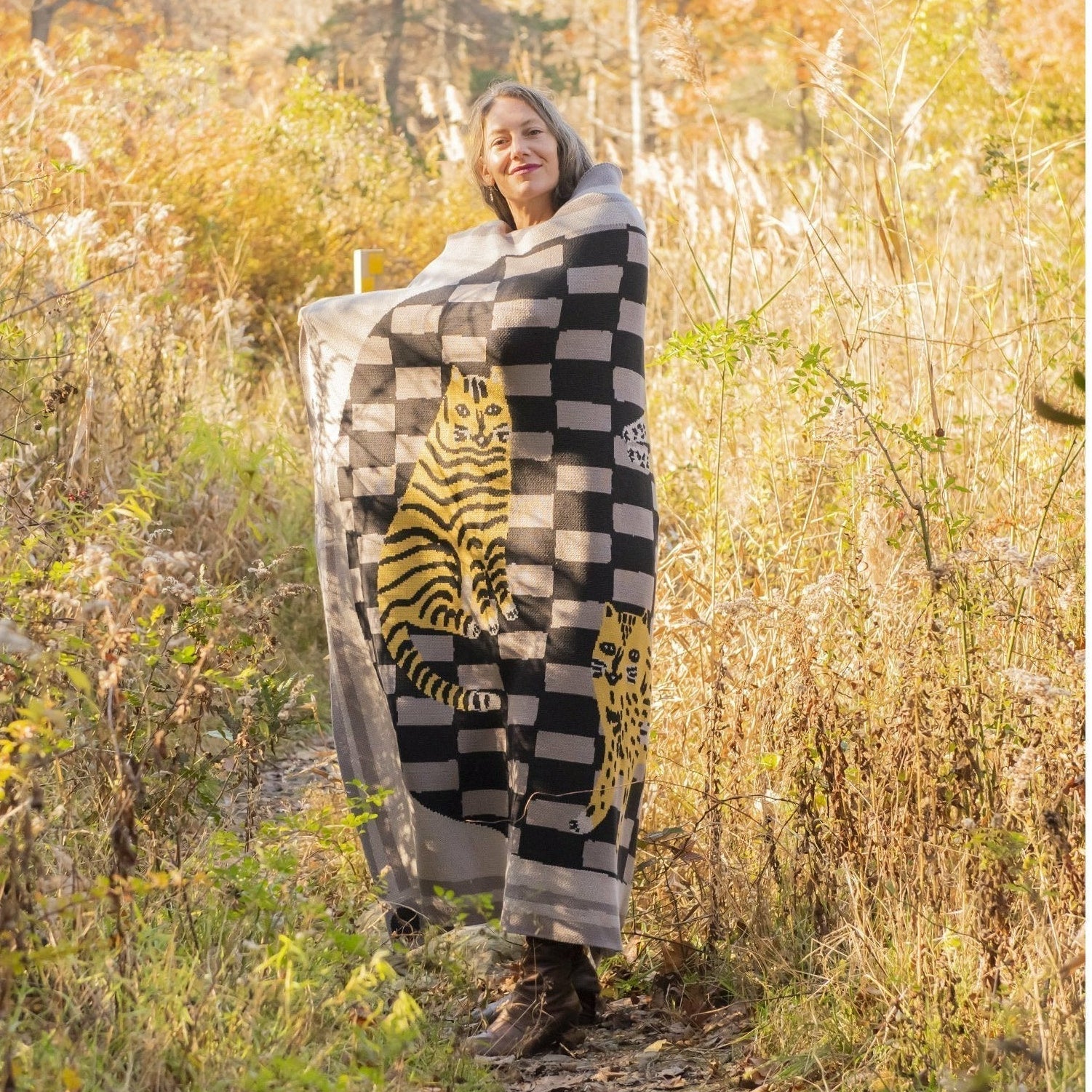 Three of Cats Throw Blanket - Biquette